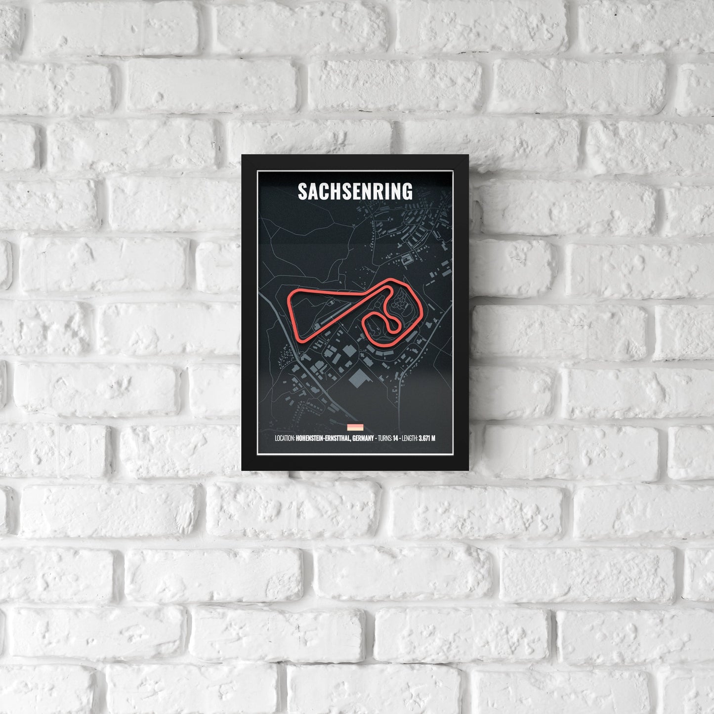 Sachsenring 3D Poster