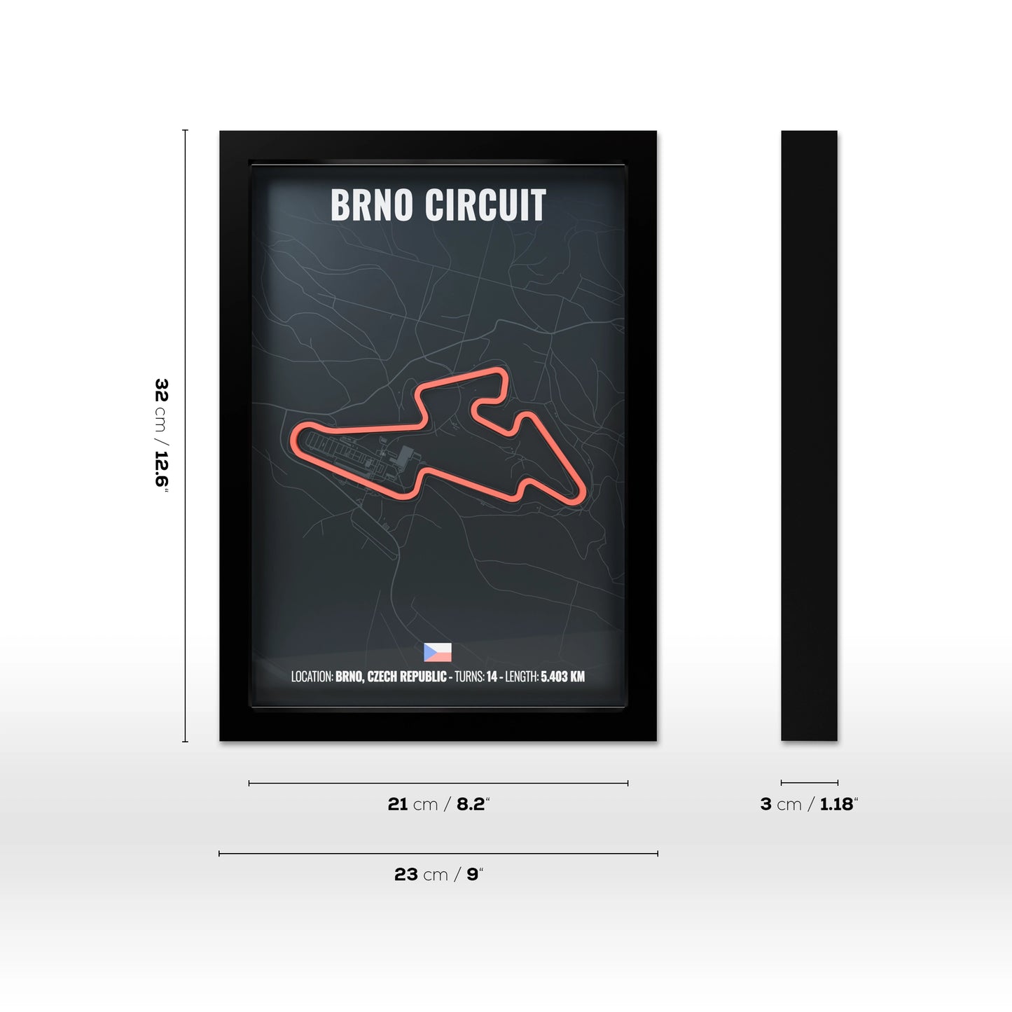 Brno Circuit 3D Poster