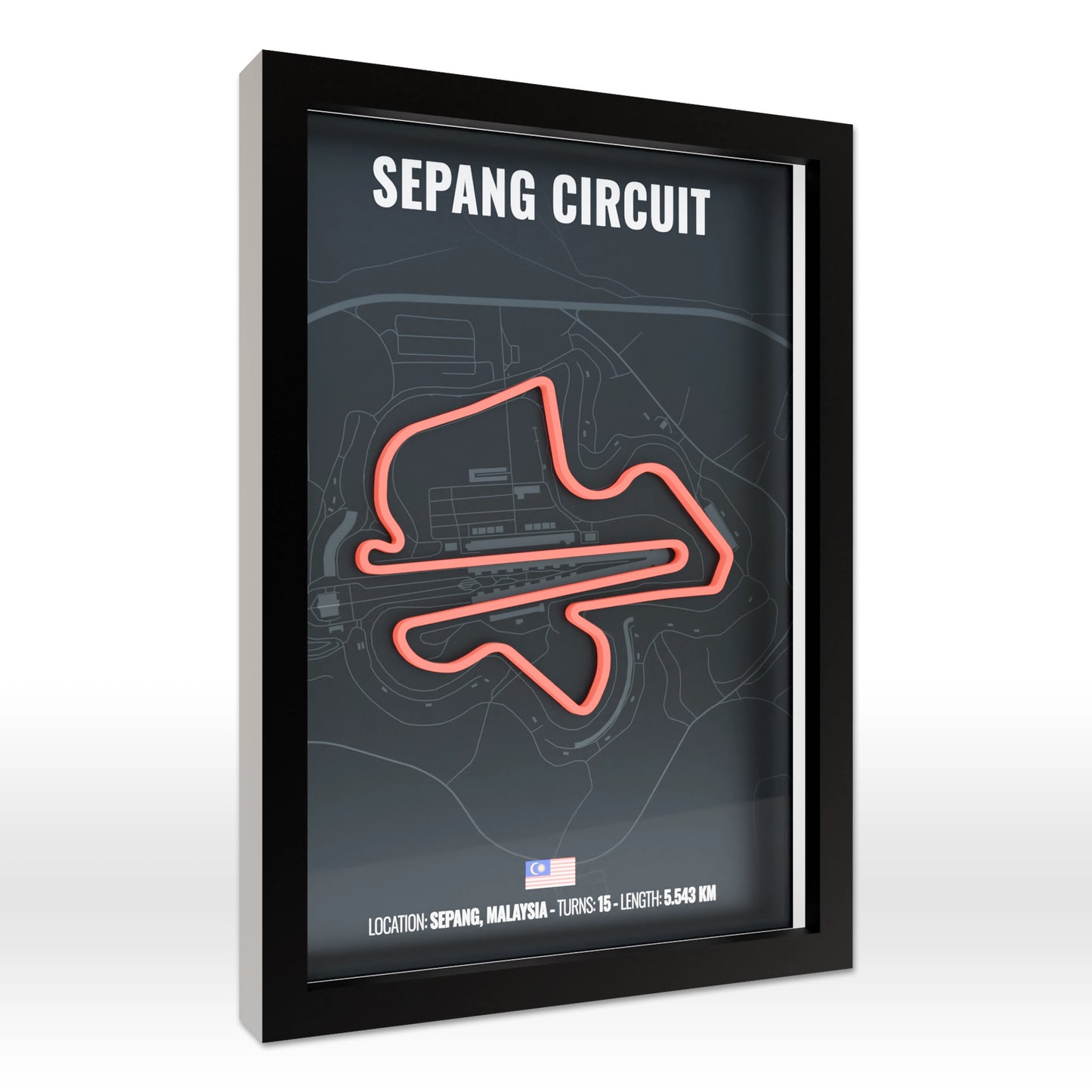 Sepang International Circuit 3D Poster