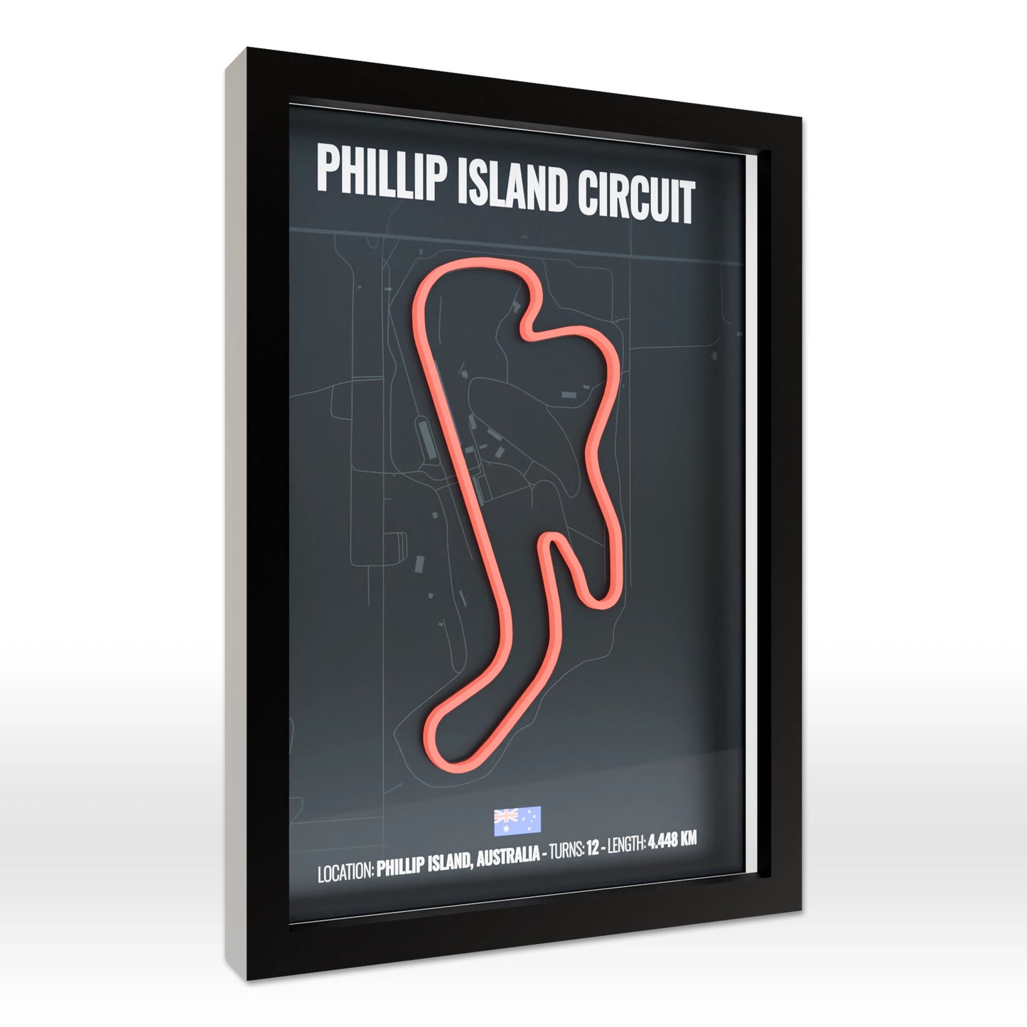 Phillip Island Circuit 3D Poster