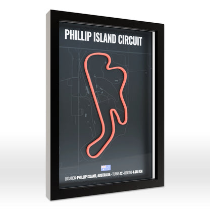 Phillip Island Circuit 3D Poster