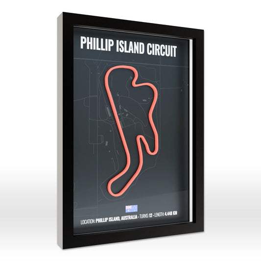 Phillip Island Circuit 3D Poster