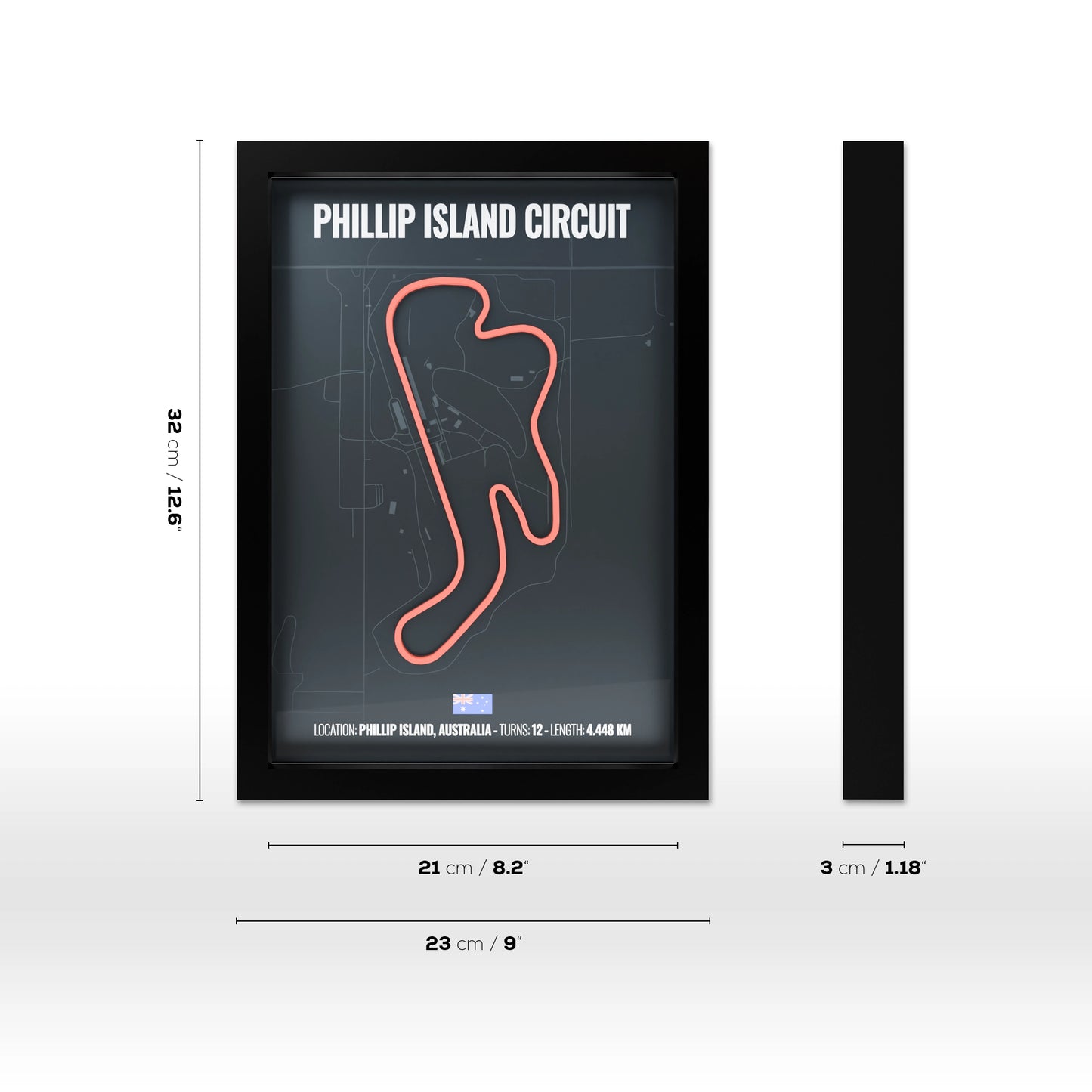 Phillip Island Circuit 3D Poster