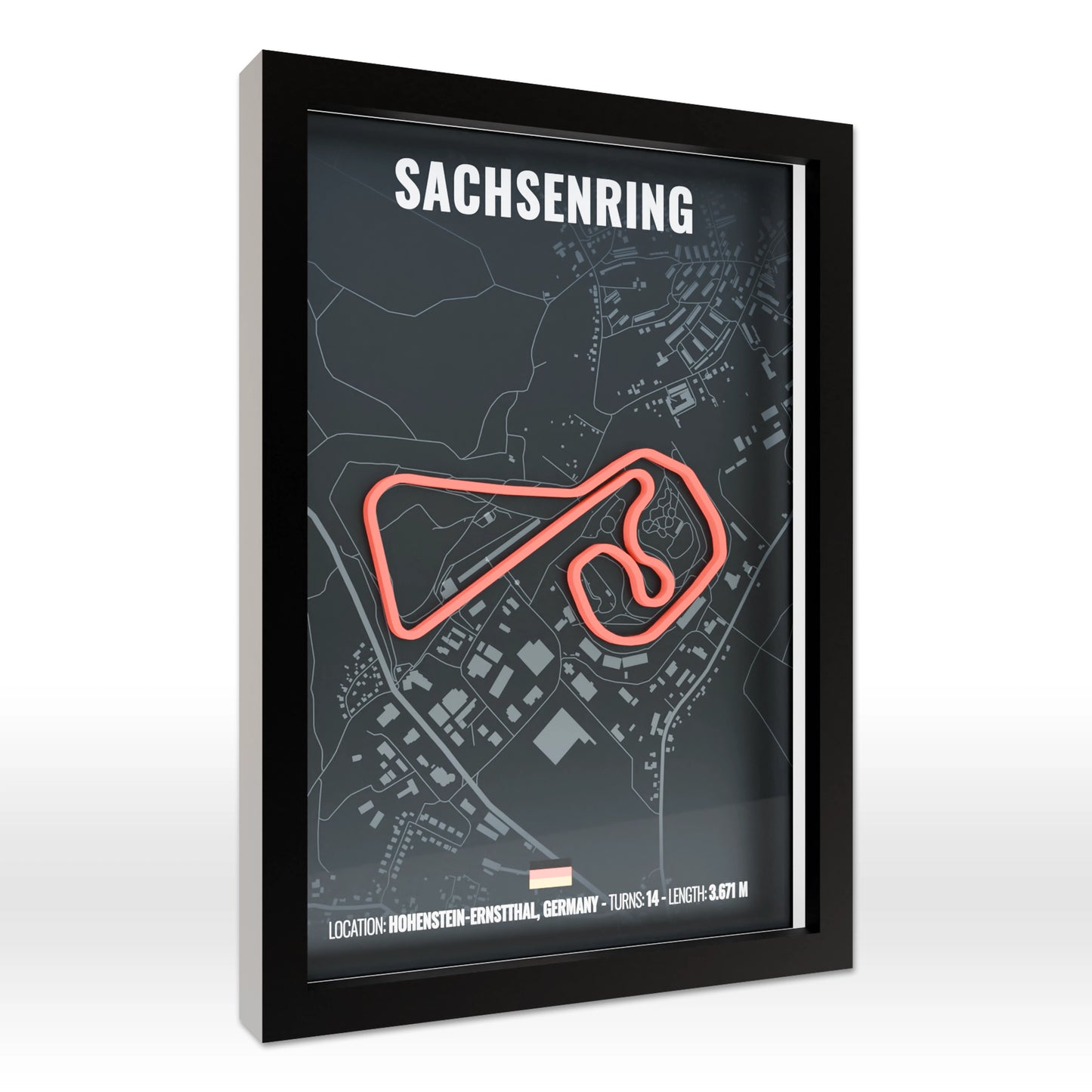 Sachsenring 3D Poster