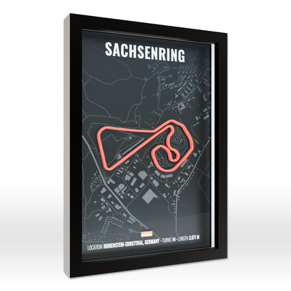 Sachsenring 3D Poster