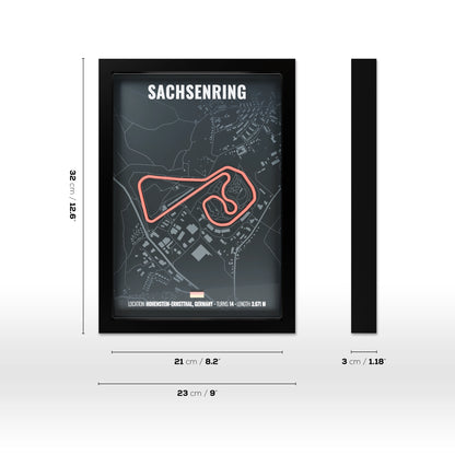 Sachsenring 3D Poster