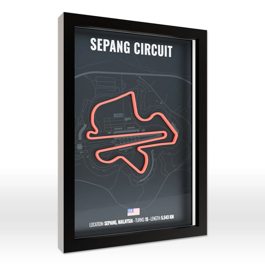 Sepang International Circuit 3D Poster